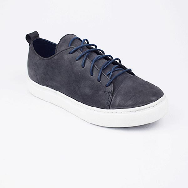 Basket Homme BH0012 Bleu Nibique .......... Basket cuir pour homme Maroc